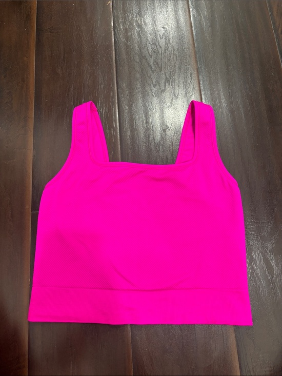 all in motion Tops - Women’s Large Crop Tank Top - Hot Pink - Work out